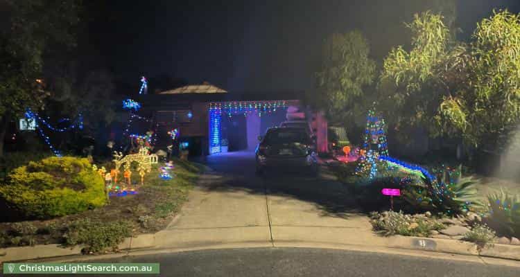 Christmas Light display at 8 Mara Place, West Lakes