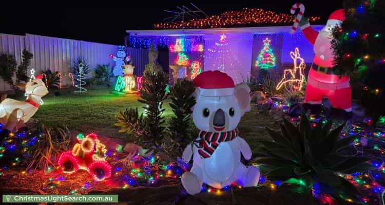 Christmas Light display at 40 Buckley Crescent, Fairview Park