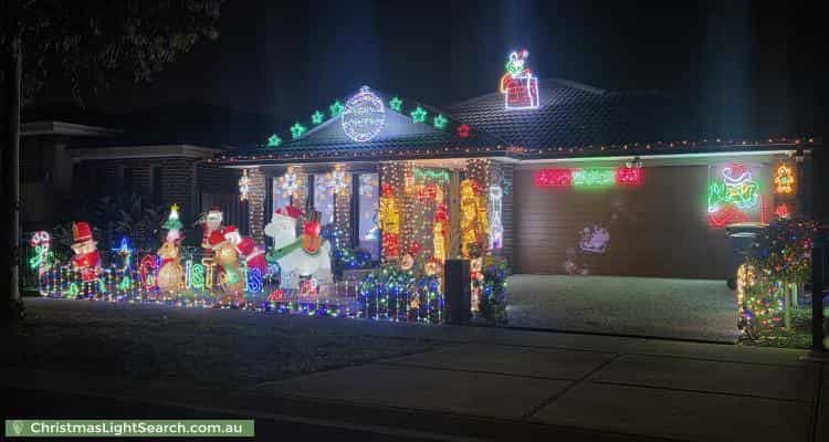 Christmas Light display at 57 Nossal Drive, Point Cook