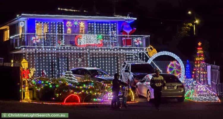 Christmas Light display at 29 Purdon Street, Old Beach