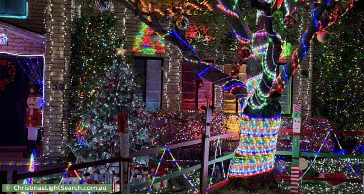 Christmas Light display at 34 Chauvel Street, North Ryde