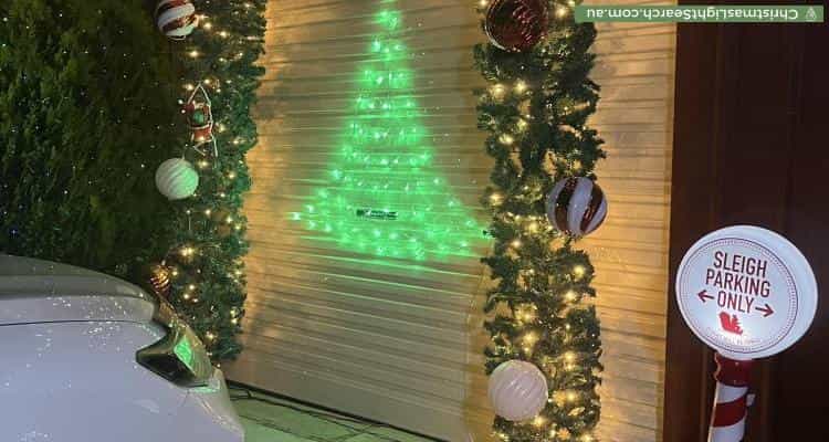Christmas Light display at 43 Fairview Grove, Hackham West