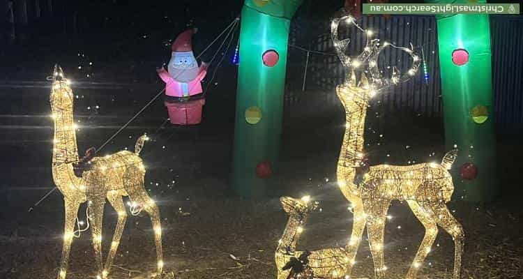 Christmas Light display at 43 Fairview Grove, Hackham West