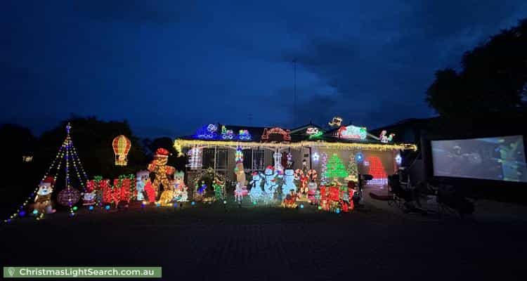 Christmas Light display at 30 Sunningdale Drive, Glenmore Park