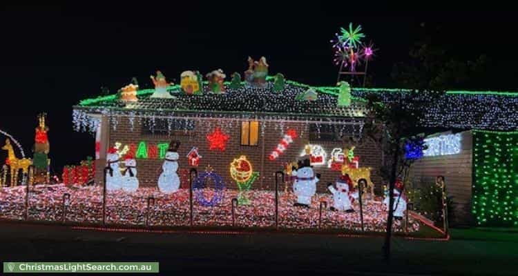 Christmas Light display at 60 Howarth Street, Ropes Crossing