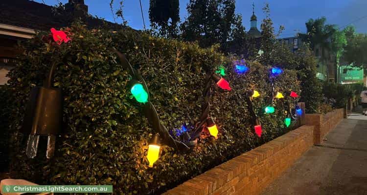 Christmas Light display at 85A Buckley Street, Moonee Ponds