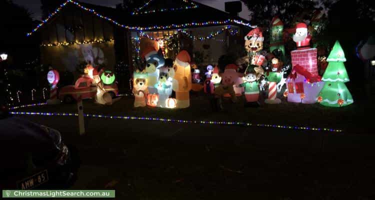Christmas Light display at 11 Masterton Place, Cranbourne East