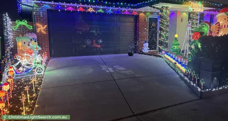 Christmas Light display at  Simon Avenue, Officer