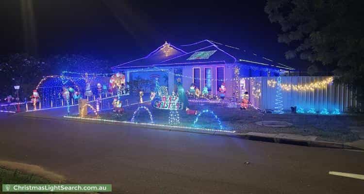 Christmas Light display at 11 Gabriella Street, Bellamack
