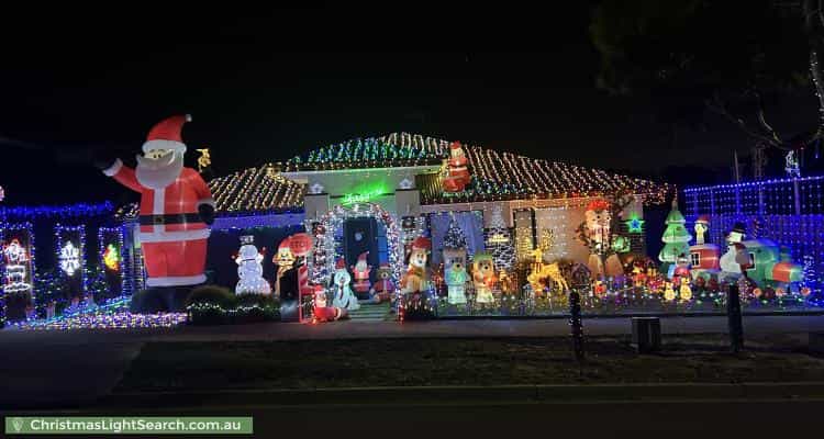 Christmas Light display at 13 Nesci Street, Doreen
