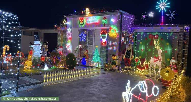 Christmas Light display at 33 Spiller Street, Tallawong