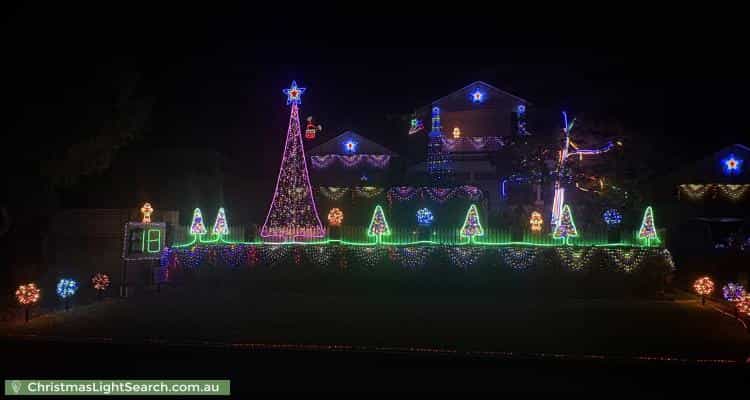 Christmas Light display at 8 Newport Gardens, Hillarys
