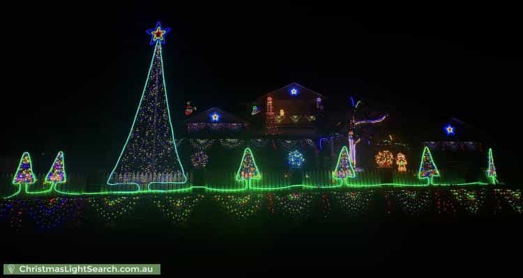 Christmas Light display at 8 Newport Gardens, Hillarys