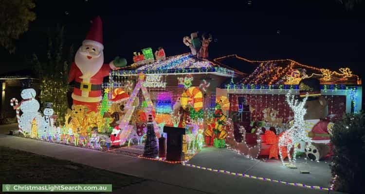 Christmas Light display at 15 Oriel Rd, Donnybrook