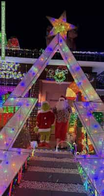 Christmas Light display at 15 Oriel Rd, Donnybrook