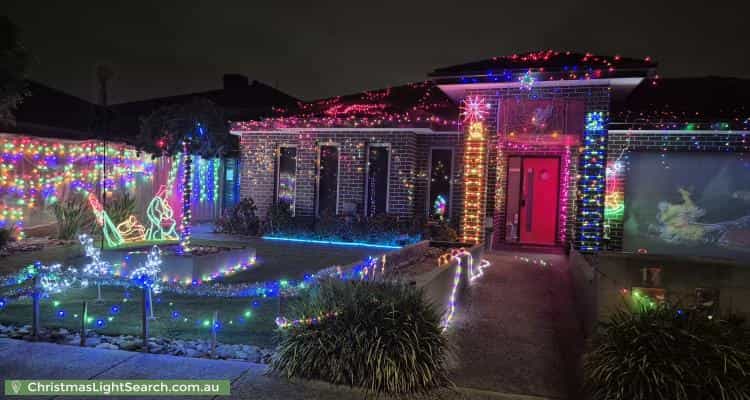 Christmas Light display at 17 Clarendon Drive, Keysborough