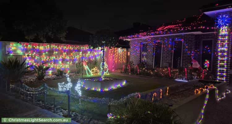 Christmas Light display at 17 Clarendon Drive, Keysborough