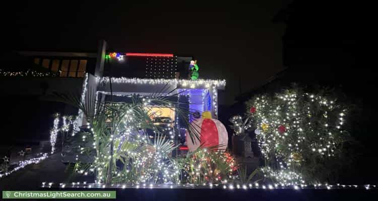 Christmas Light display at 83A Park Road, Cheltenham