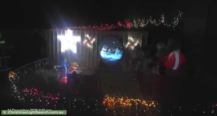 Christmas Light display at 35 Woodlands Drive, Glenmore Park
