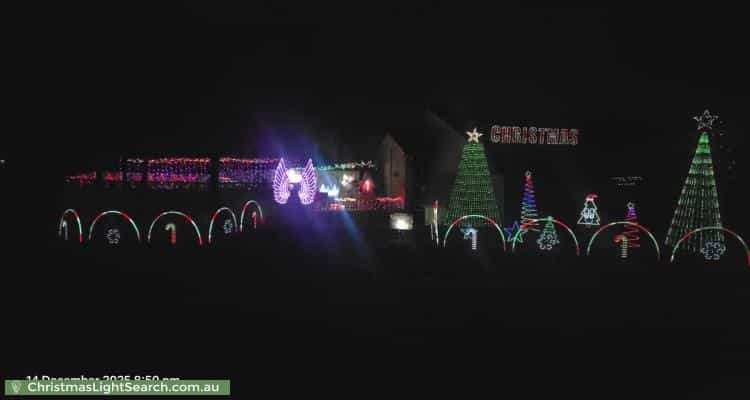 Christmas Light display at 35 Woodlands Drive, Glenmore Park