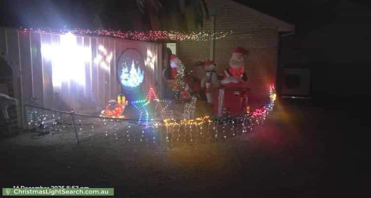 Christmas Light display at 35 Woodlands Drive, Glenmore Park