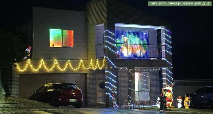 Christmas Light display at 8 Breen Street, Casey