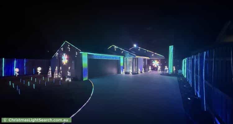 Christmas Light display at 26 Coolibar Avenue, Seaford