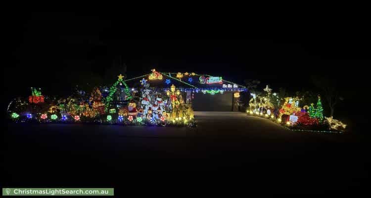 Christmas Light display at 44 Lindsay Pryor Street, Wright
