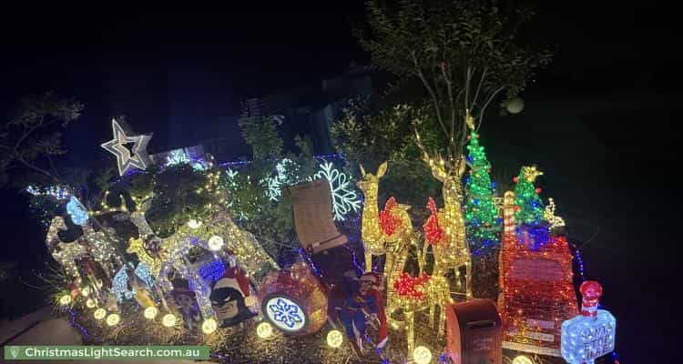 Christmas Light display at 44 Lindsay Pryor Street, Wright