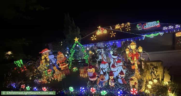 Christmas Light display at 44 Lindsay Pryor Street, Wright