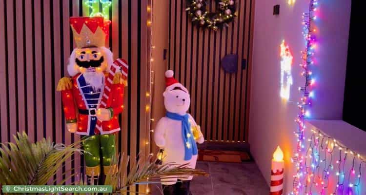 Christmas Light display at 11A Cashman Road, Brighton-Le-Sands