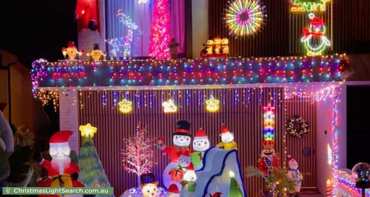 Christmas Light display at 11A Cashman Road, Brighton-Le-Sands