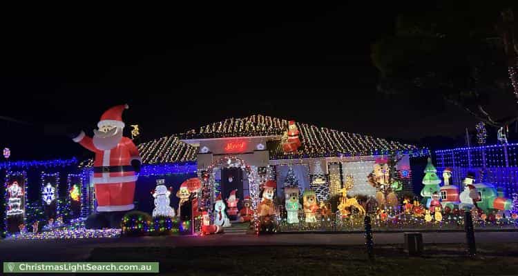 Christmas Light display at 13 Nesci Street, Doreen