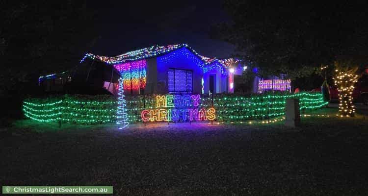 Christmas Light display at 1 Ikara Close, Dunlop