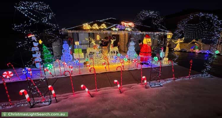 Christmas Light display at 19 Laurieton Road, Carnes Hill