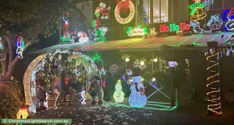 Christmas Light display at 7 Cooinda Close, Quinns Rocks