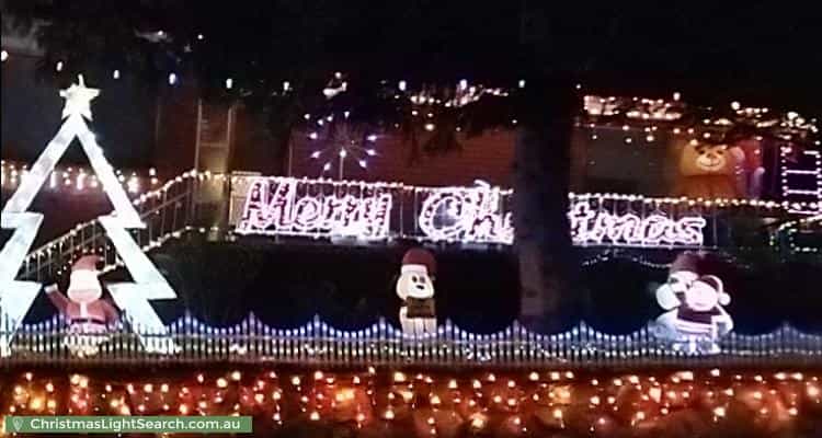 Christmas Light display at 13 Mawson Drive, Mawson