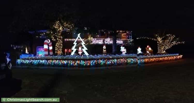 Christmas Light display at 13 Mawson Drive, Mawson