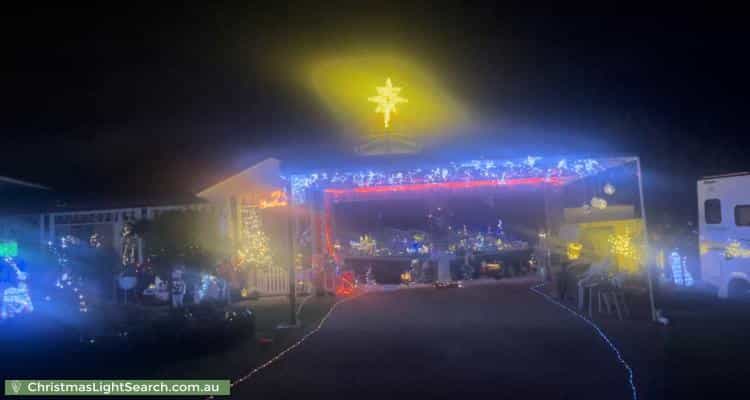 Christmas Light display at 27 Nightingale Crescent, Cameron Park