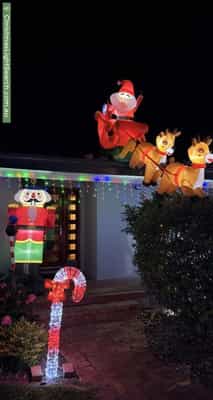 Christmas Light display at 5 Anningie Place, Hawker