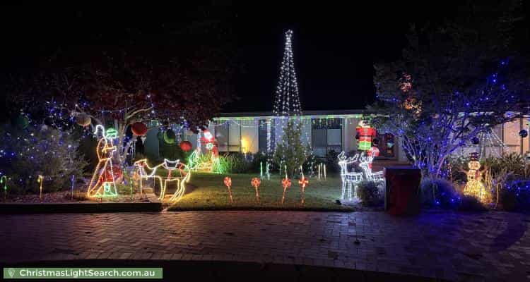 Christmas Light display at 5 Anningie Place, Hawker
