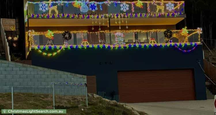 Christmas Light display at 72 Summerhill Road, West Hobart
