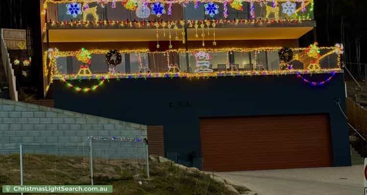 Christmas Light display at 72 Summerhill Road, West Hobart