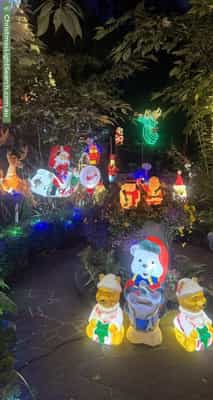 Christmas Light display at 27 Laurel Gr, Blackburn