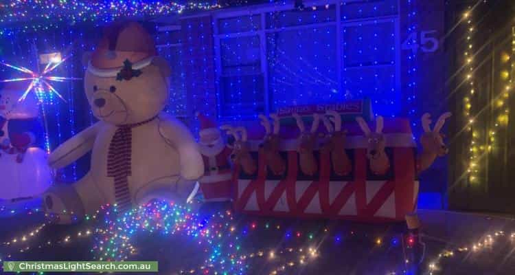 Christmas Light display at 45 Doonside Crescent, Blacktown