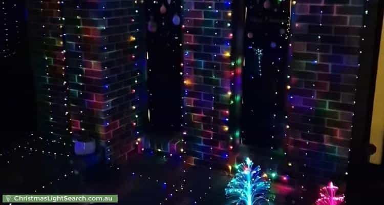 Christmas Light display at 4 Mahon Avenue, Beaconsfield