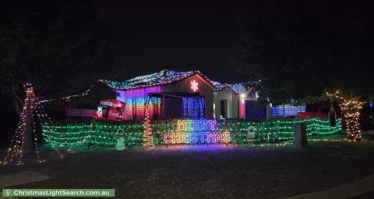 Christmas Light display at 1 Ikara Close, Dunlop