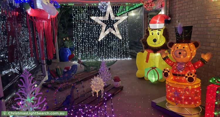 Christmas Light display at 6 Rollings Close, Rosebud