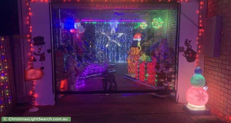 Christmas Light display at 6 Rollings Close, Rosebud