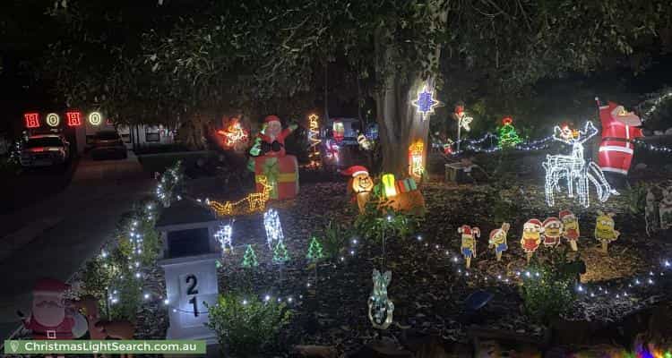 Christmas Light display at 21 Stone Street, Panorama